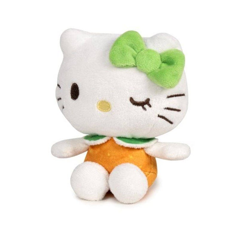 Hello Kitty سانريو هالو كيتي وأصدقائها دمية هالو كيتي الصغيرة المعطرة بالبرتقال (12 سم، أبيض/برتقالي/أخضر) - Image 2